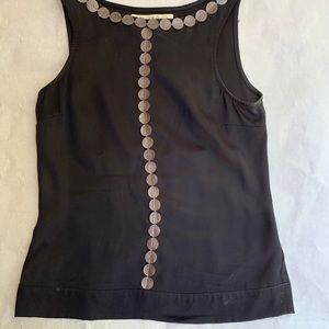 Graham and Spencer black silk top, small